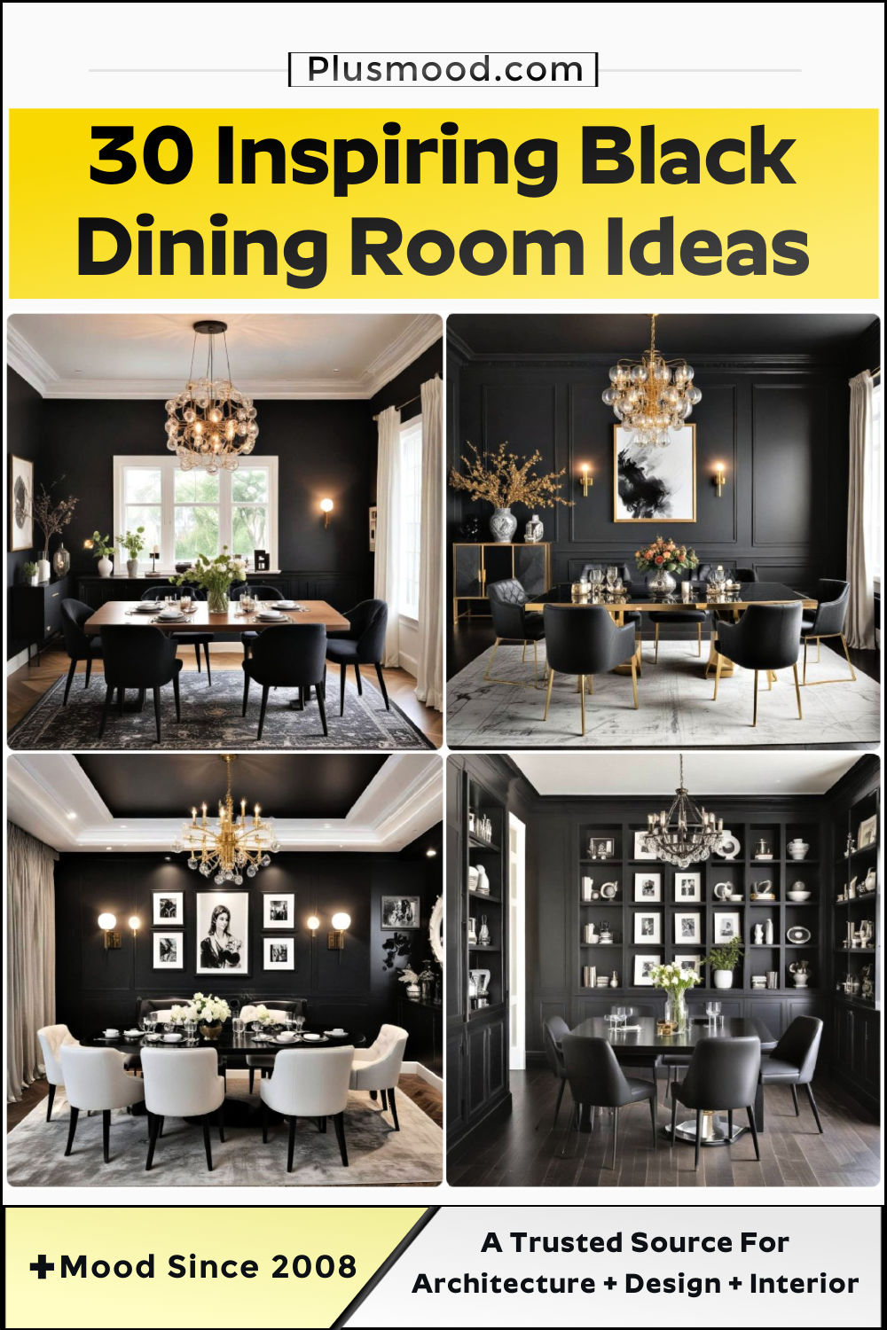 30 Black Dining Room Ideas for A Modern Aesthetic