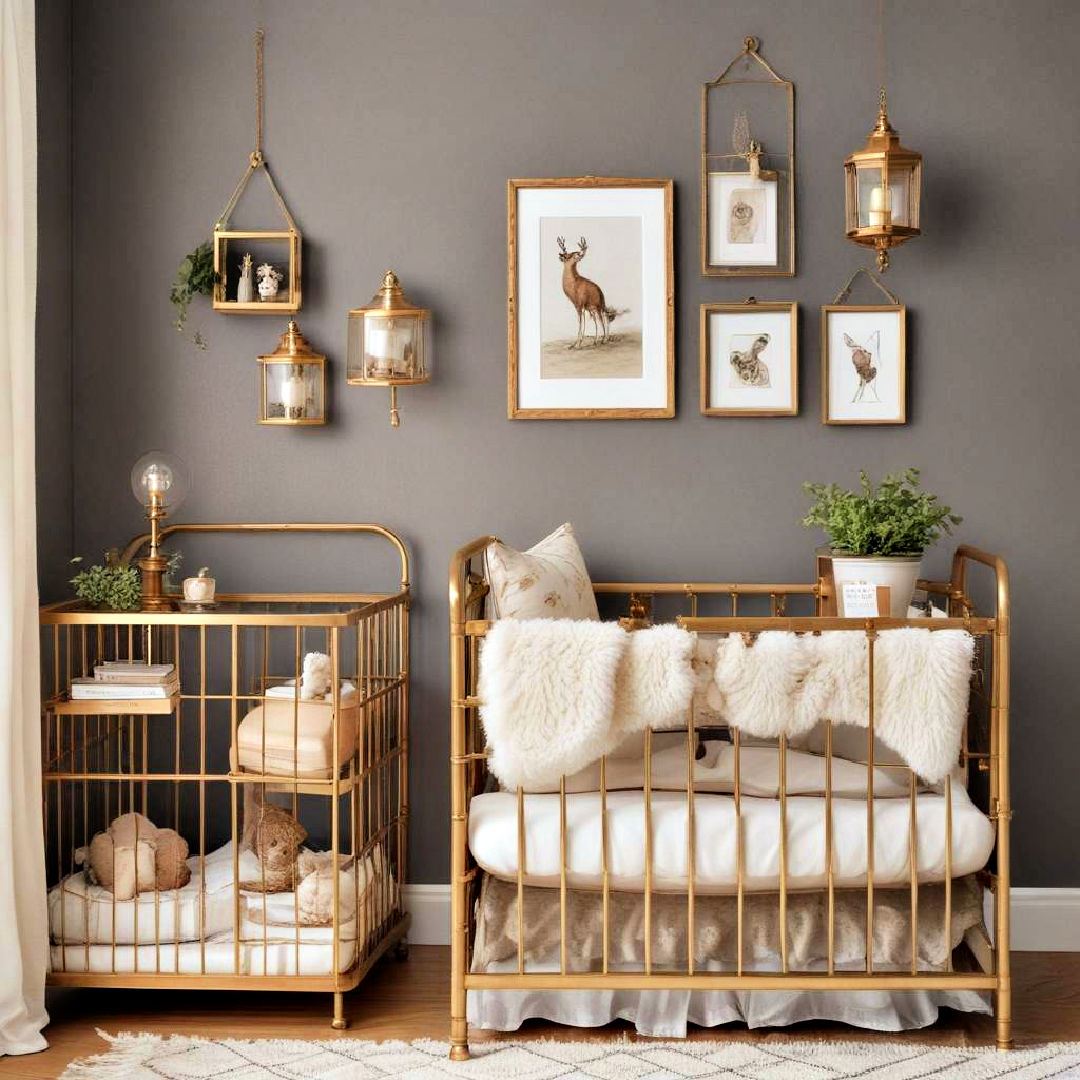 brass or copper accent pieces