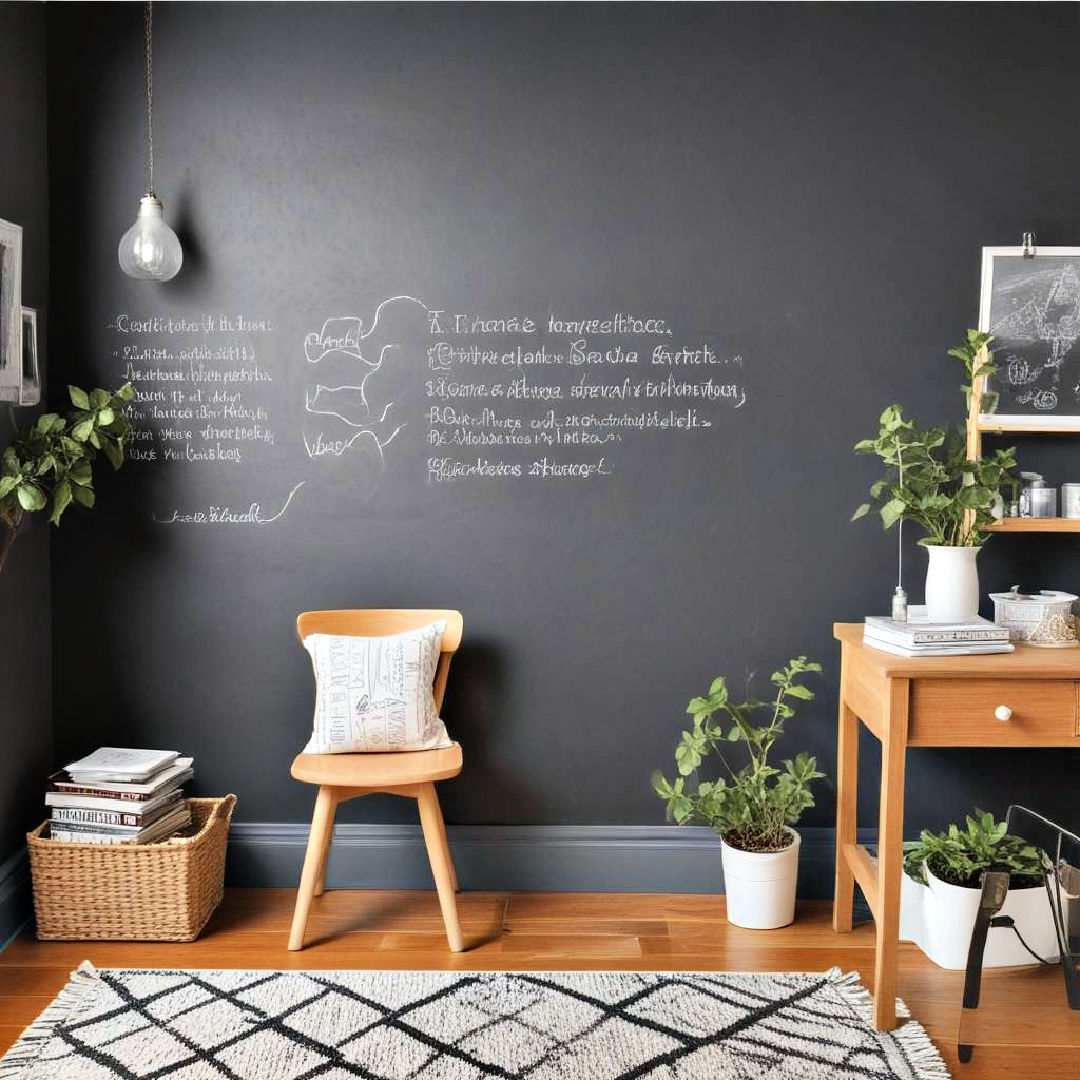 chalkboard paint for creative expression