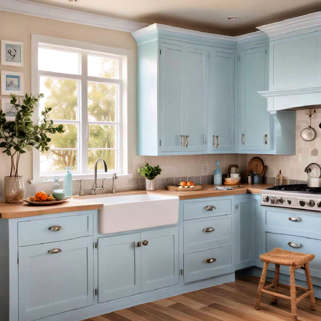 20 Light Blue Kitchen Cabinets You Can Copy