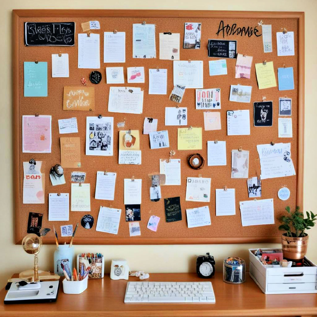 cork boards for pinning inspiration