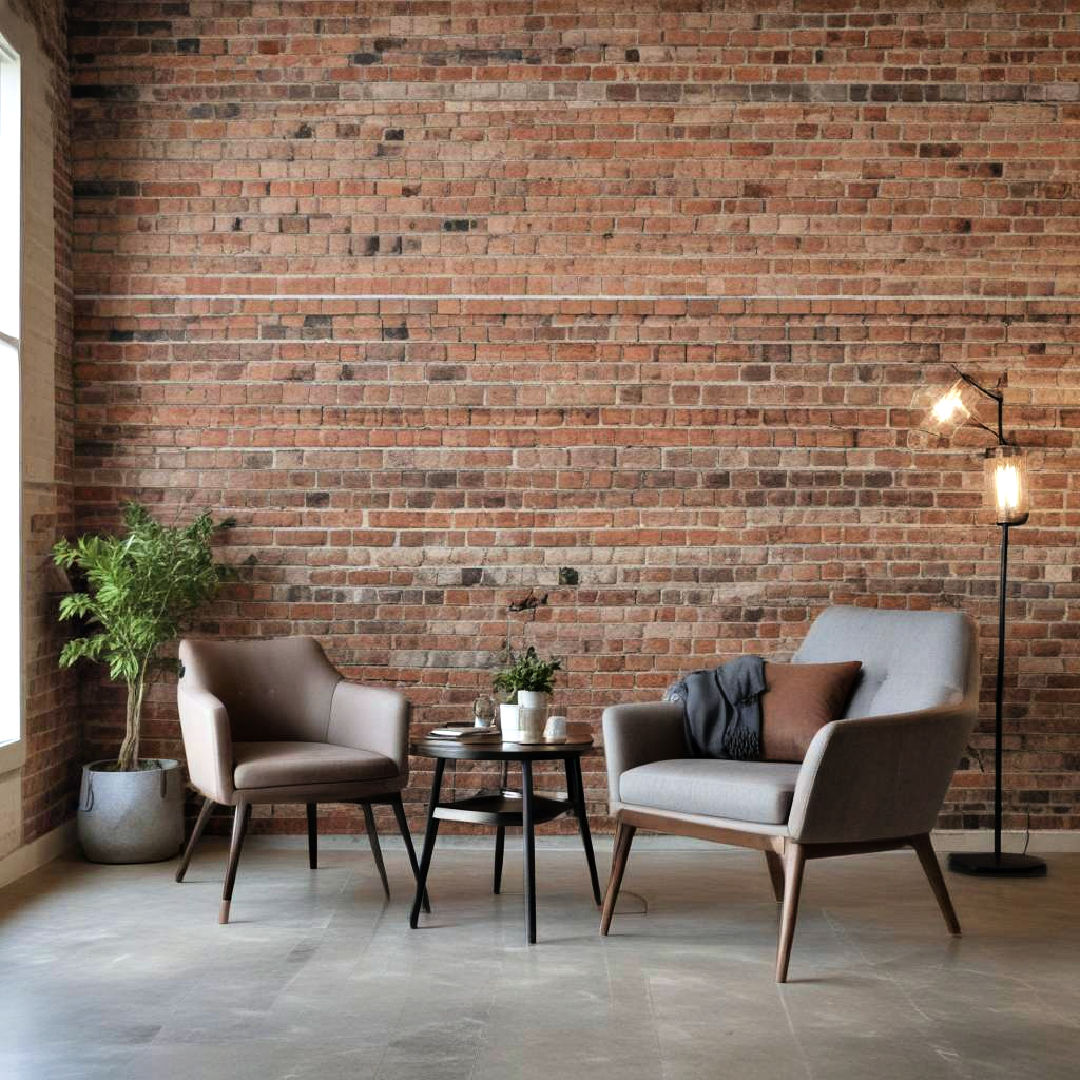 exposed brick walls