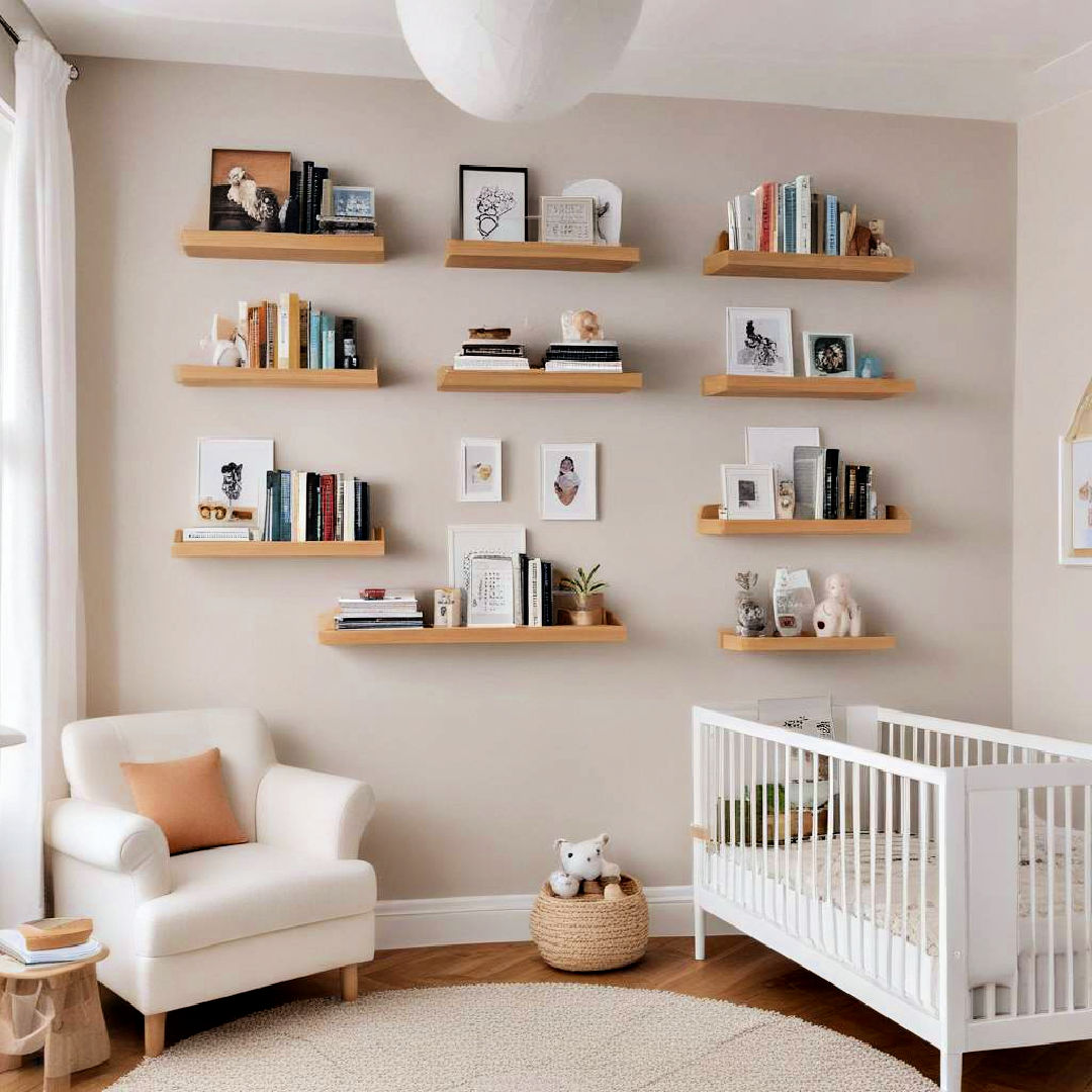 floating bookshelves