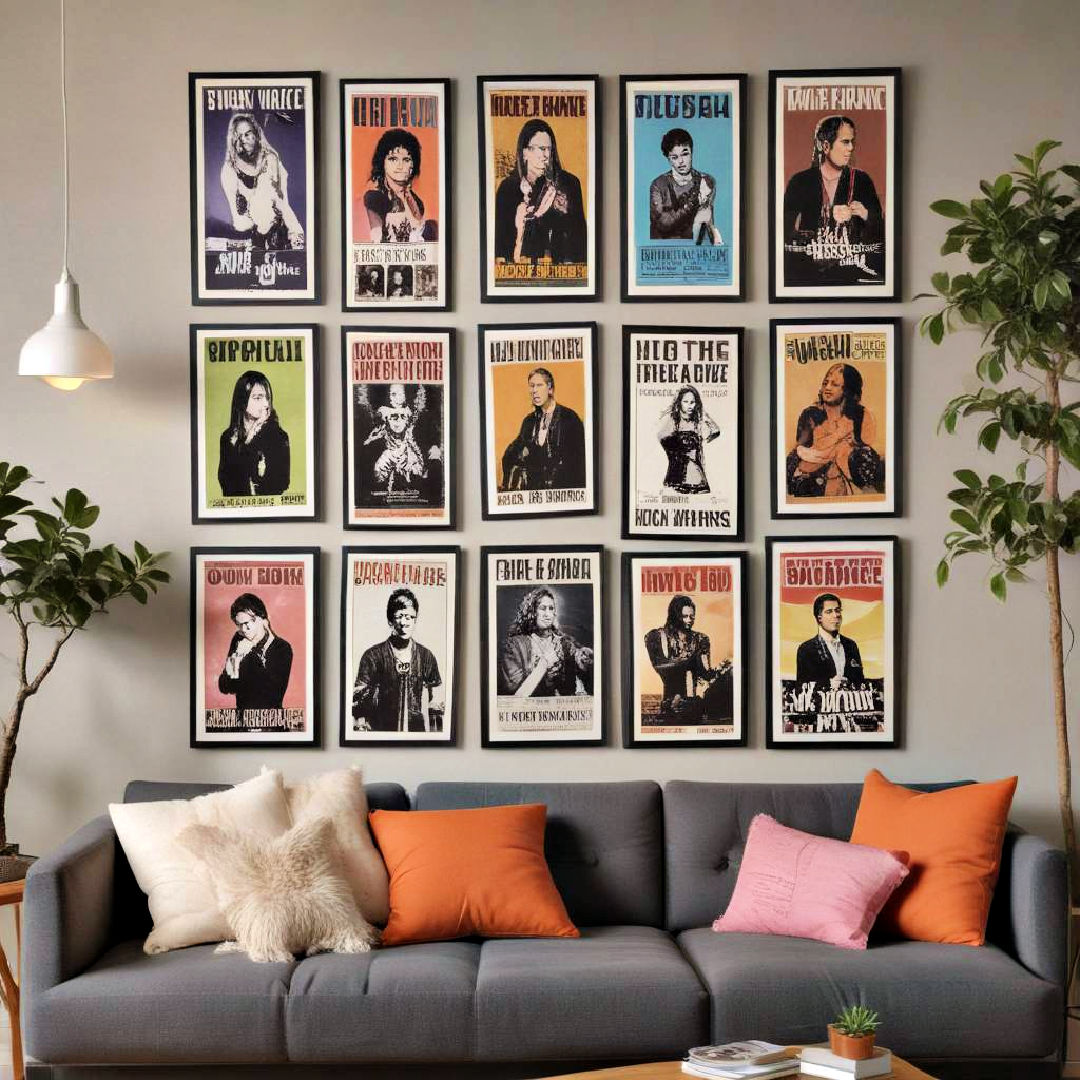 framed posters for pop culture flair