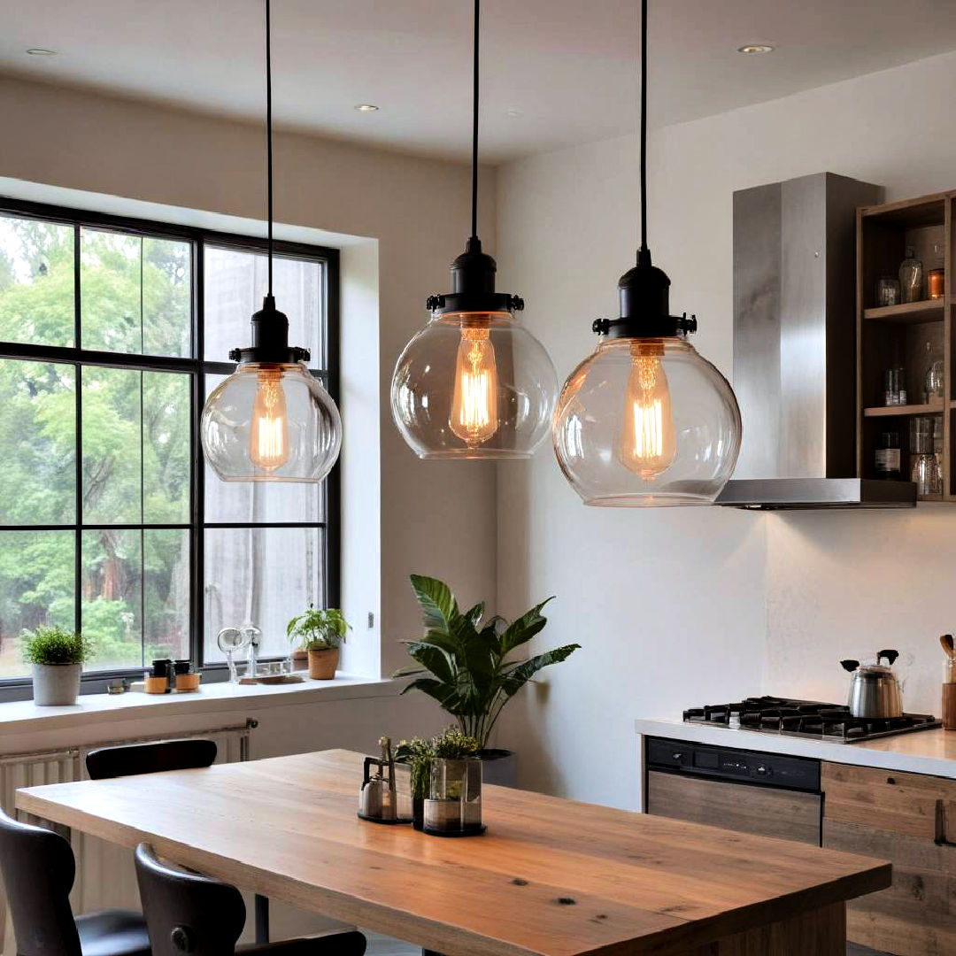 glass pendant lights