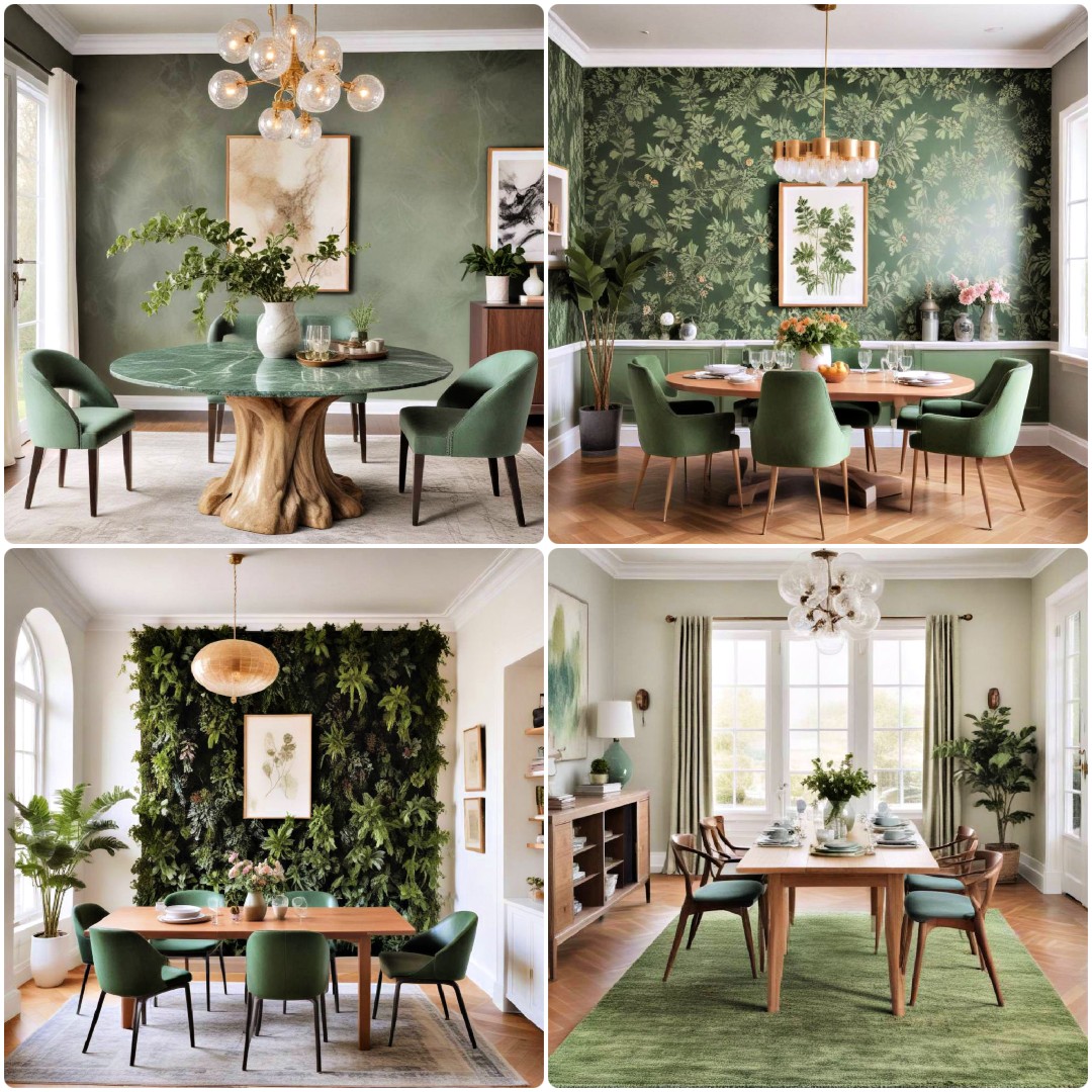 40 Green Dining Room Ideas for A Nature-Inspired Space