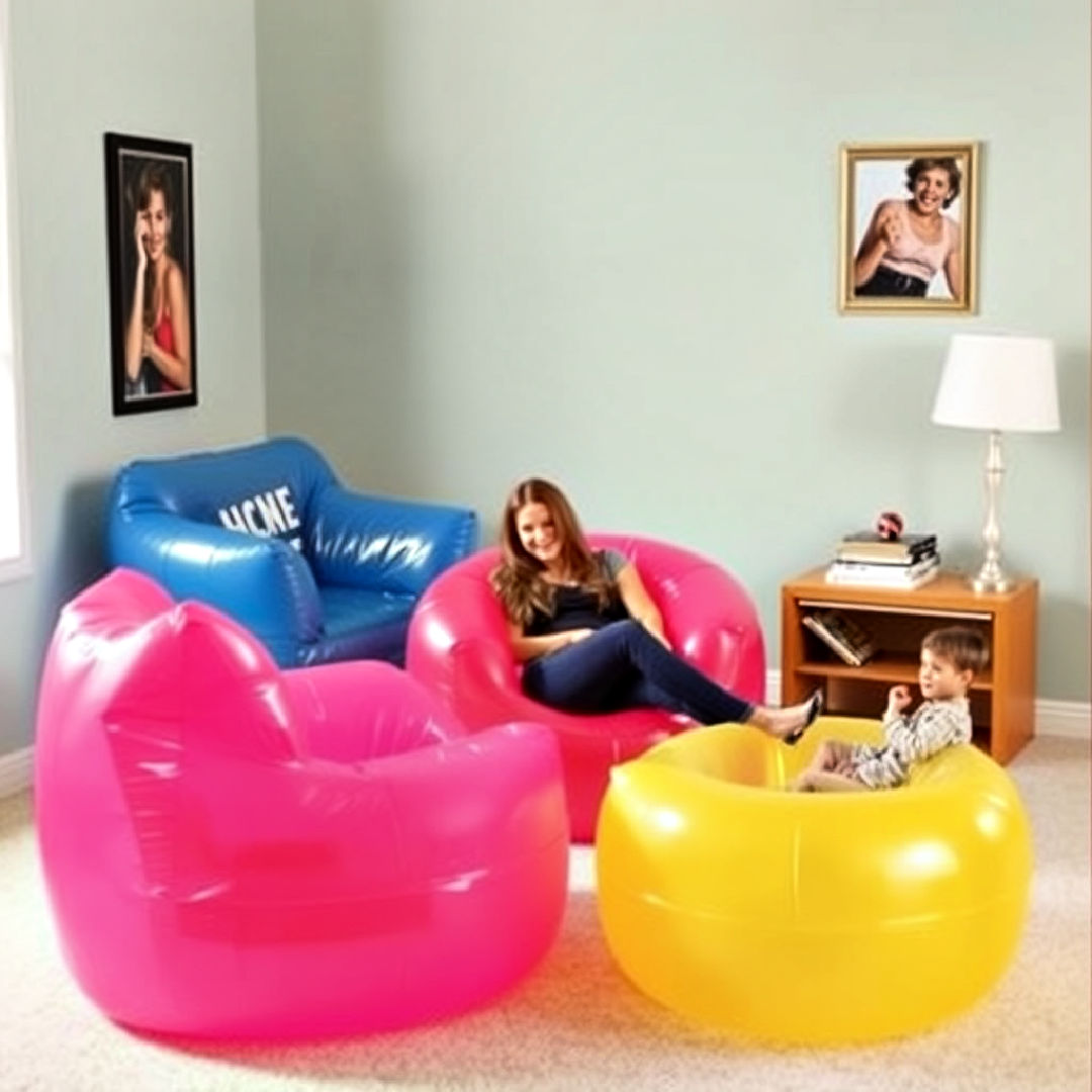 inflatable furniture for a pop of fun