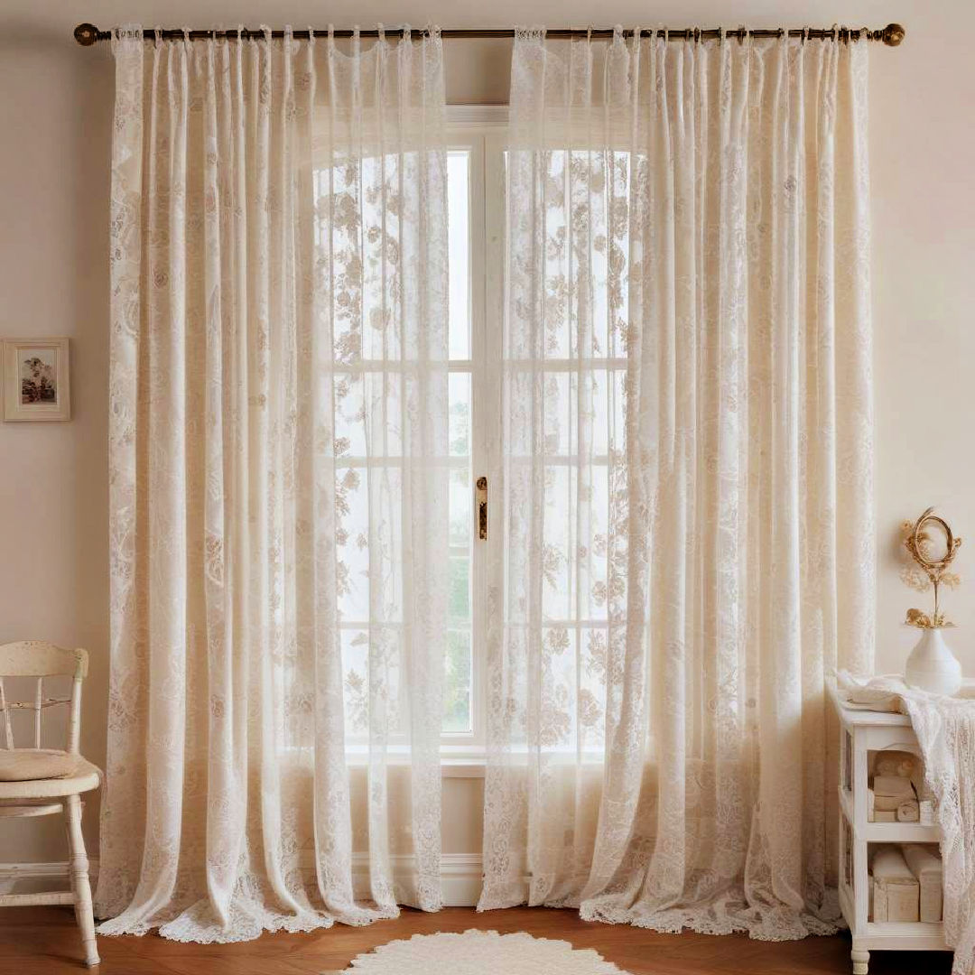 lace curtains