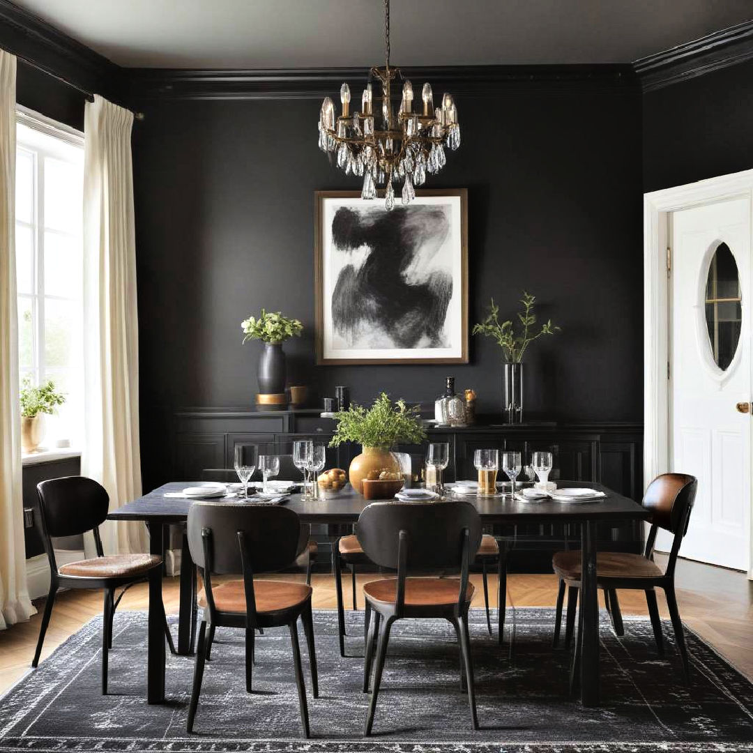 30 Black Dining Room Ideas for A Modern Aesthetic