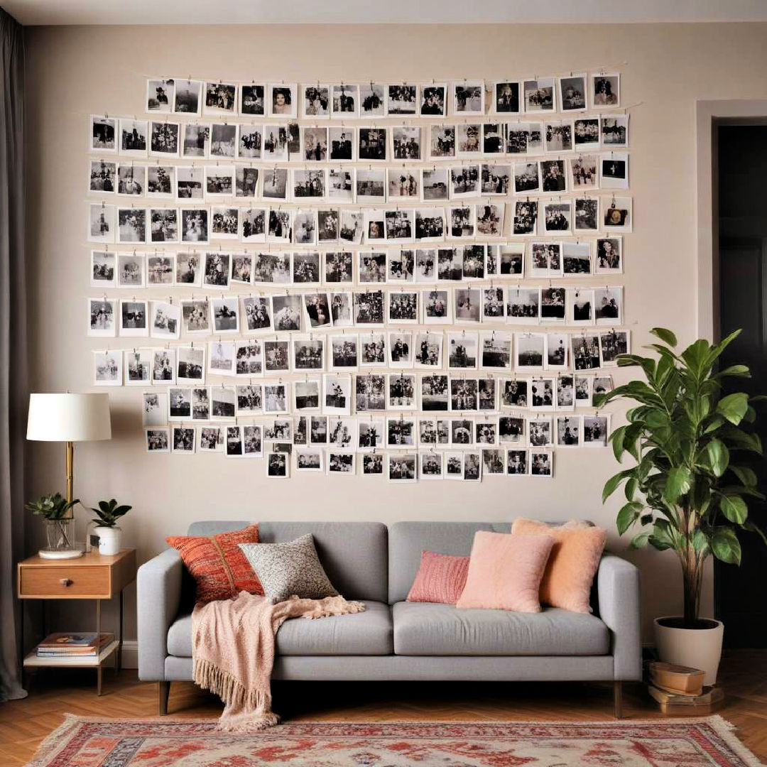 polaroid displays for nostalgic memories