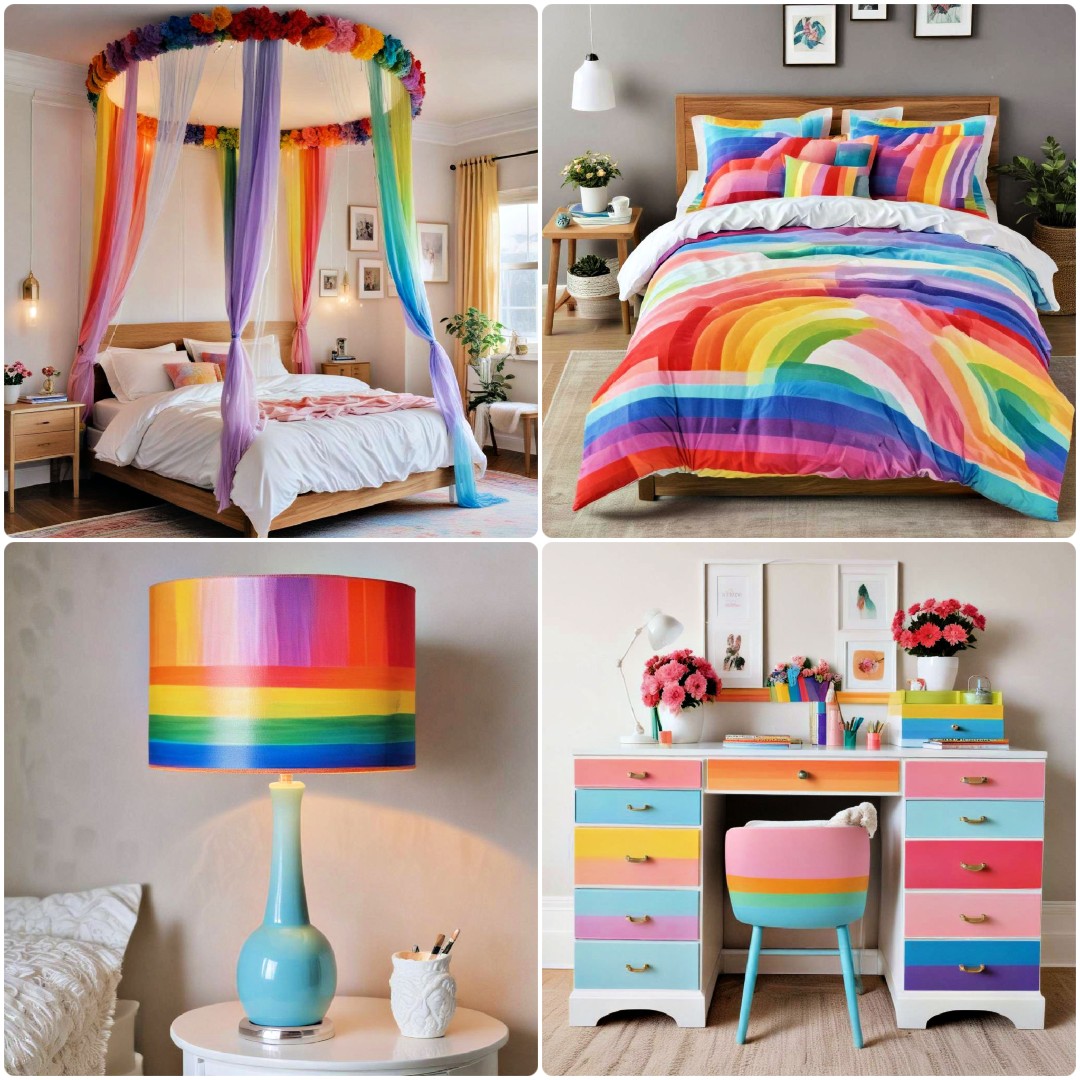 rainbow bedroom ideas