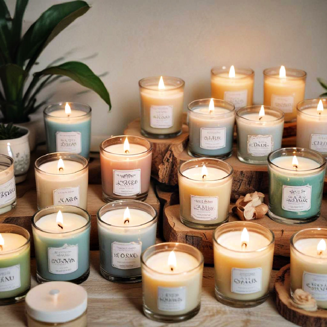 scented candles for a calming vibe