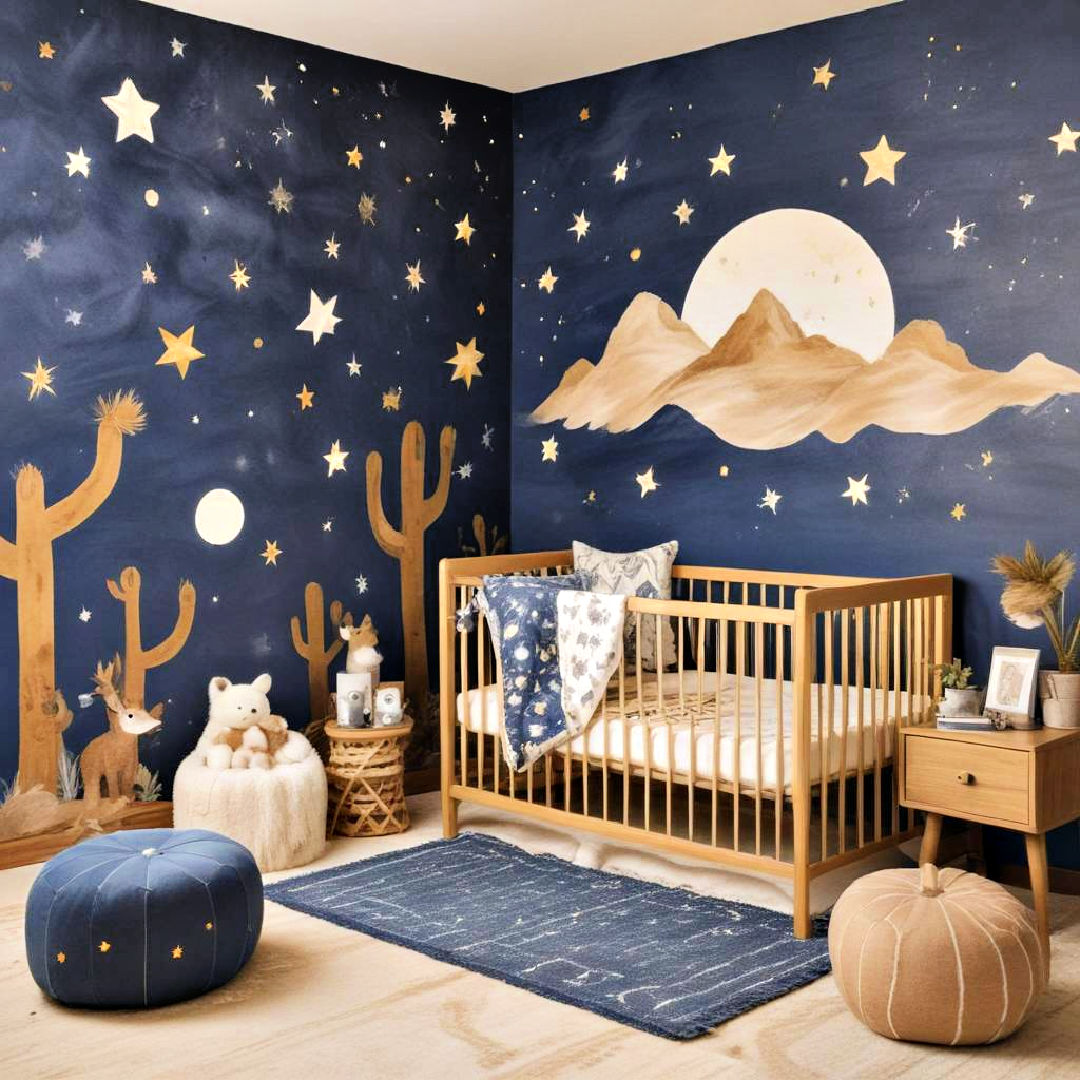 starry desert night theme