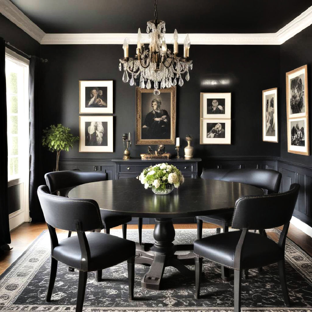30 Black Dining Room Ideas for A Modern Aesthetic