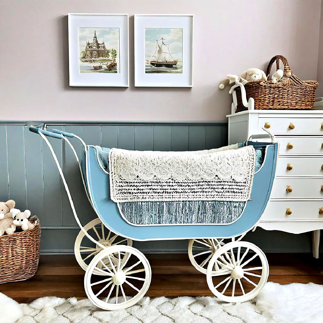 vintage pram display