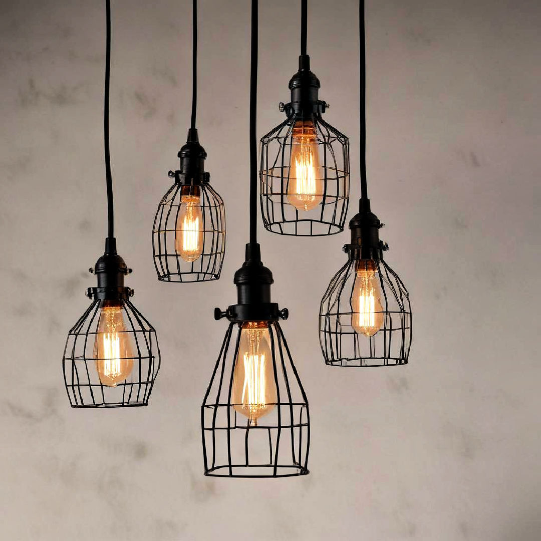 wire cage light fixtures