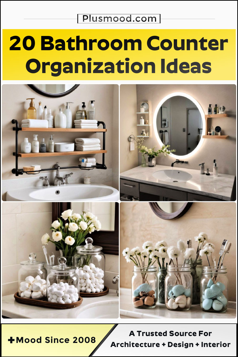 20 Bathroom Counter Organization Ideas for Every Size