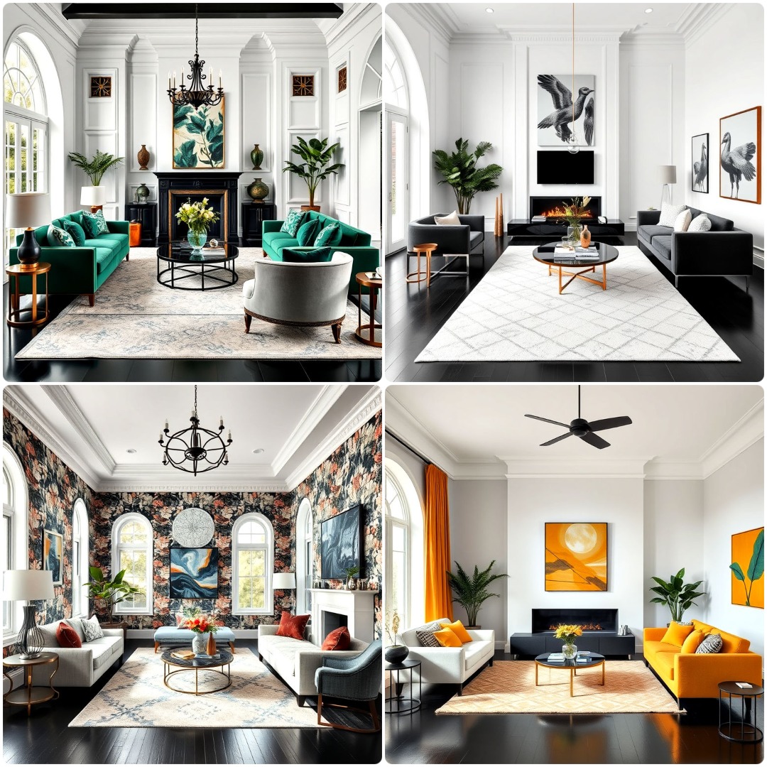 25 Black Floor Living Room Ideas You'll Love