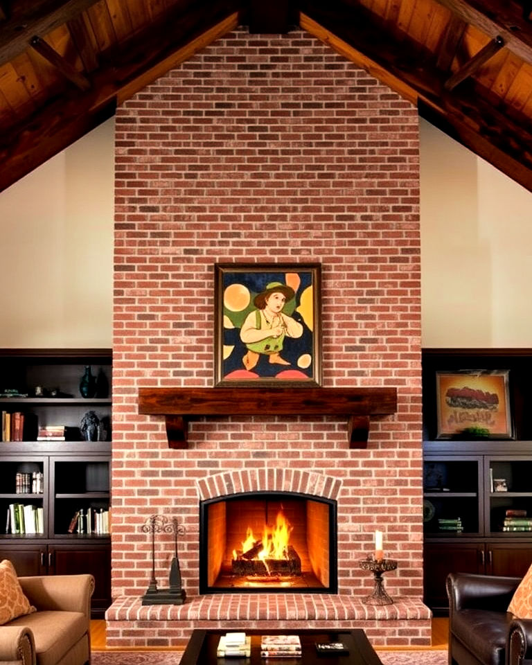 20 Living Rooms with Vaulted Ceilings and Fireplace Ideas