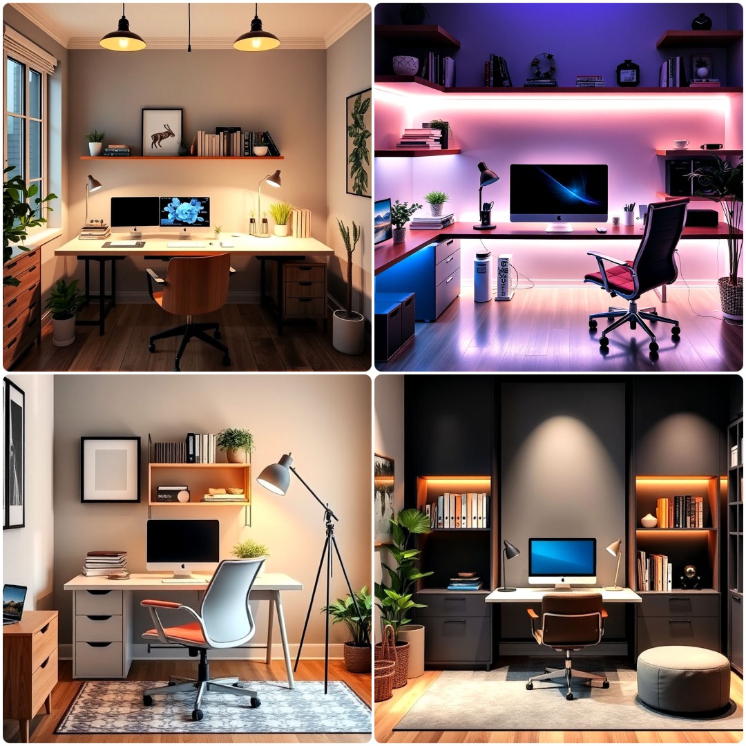 Best Home Office Light Bulbs 25 Home Office Lighting Ideas for Every Style