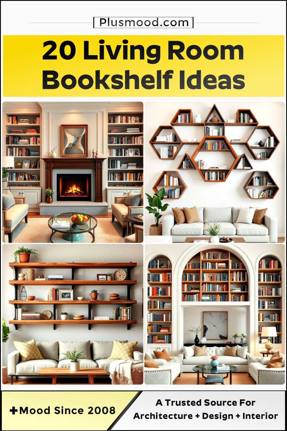 20 Living Room Bookshelf Ideas for Book Lovers