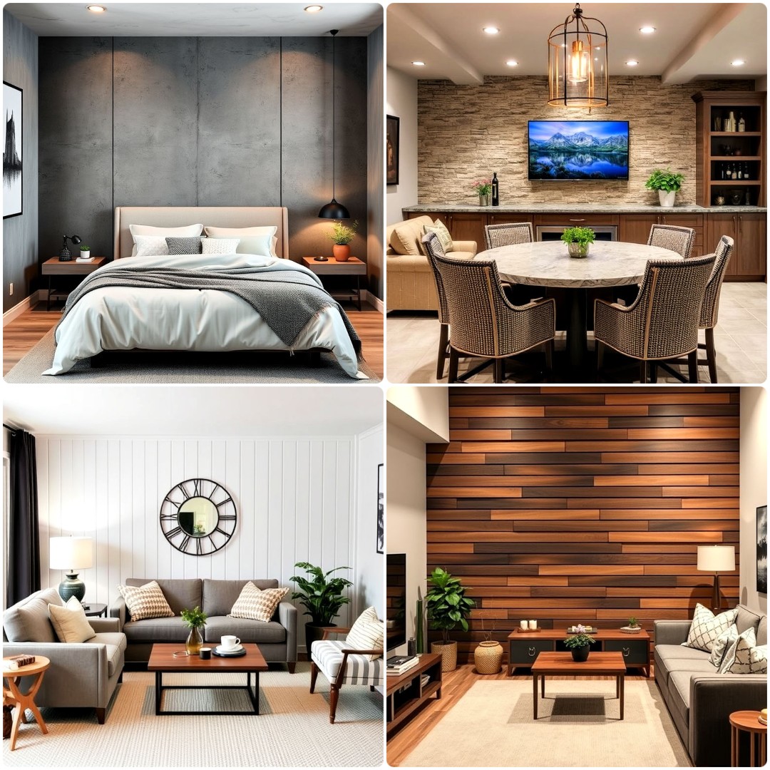 25 Basement Wall Ideas That Maximize Functionality