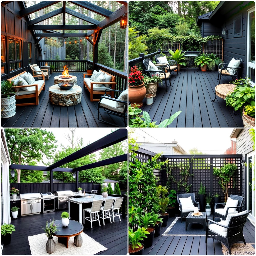 15 Black Deck Ideas To Create A Bold Outdoor Space