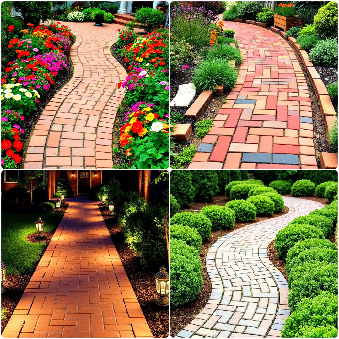 30 Brick Walkway Ideas for Durable and Stylish Designs