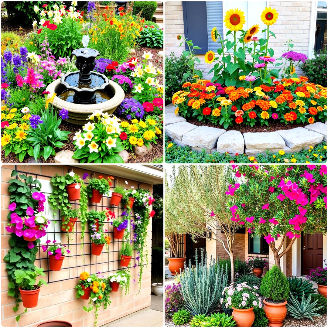 Front Yard Texas Flower Bed Ideas For Every Season