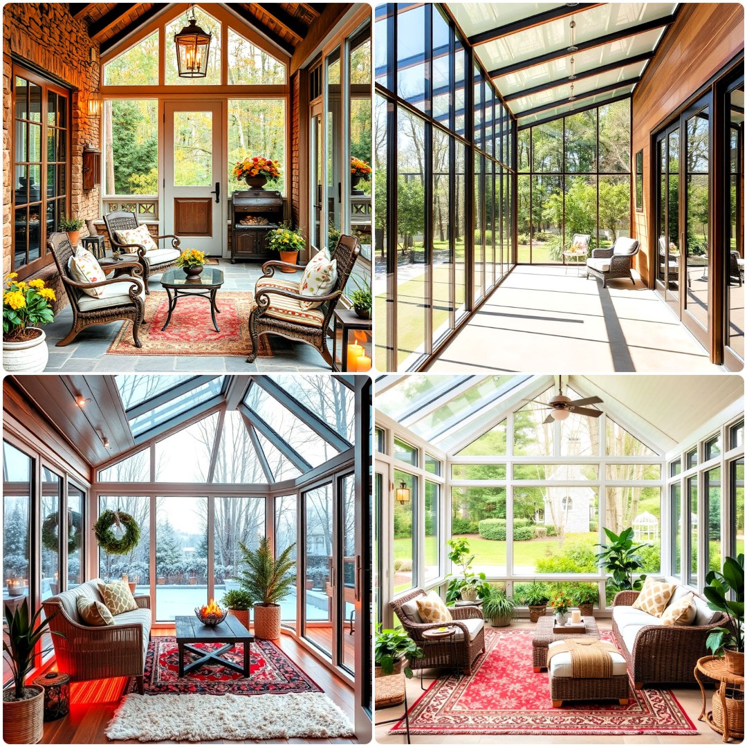30 Glass Porch Design Ideas for A Bright Home