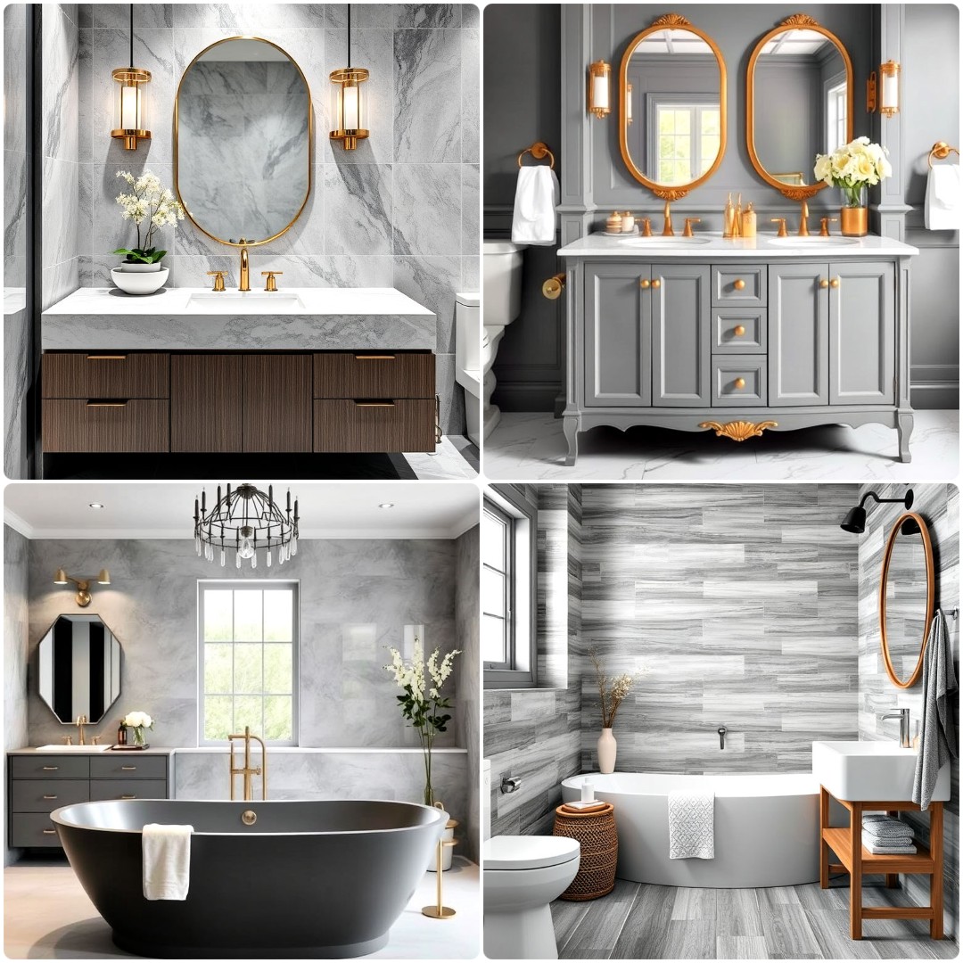 30 Grey Bathroom Ideas for Timeless Elegance