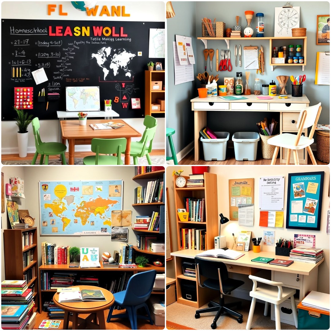 25 Homeschool Room Ideas for Focused Learning