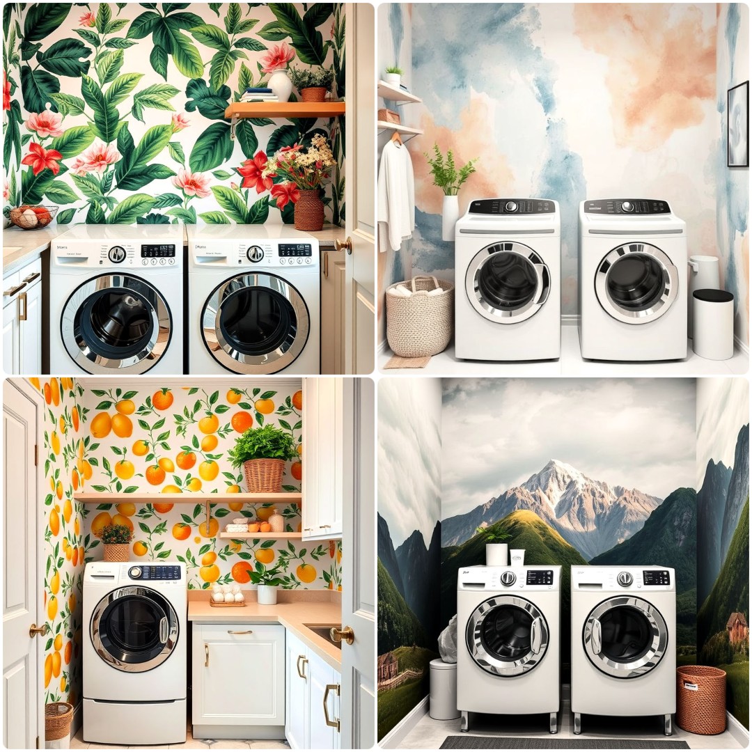 30 Laundry Room Wallpaper Ideas for A Stylish Space