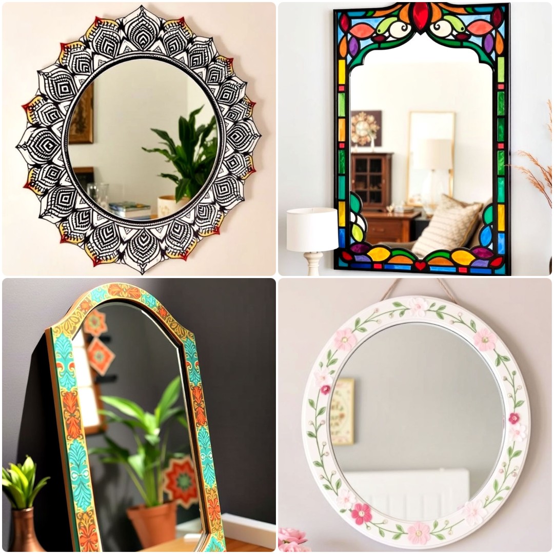 20 Mirror Painting Ideas To Add A Personal Touch