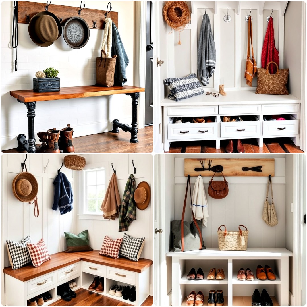 20 Mudroom Bench Ideas To Declutter Your Space