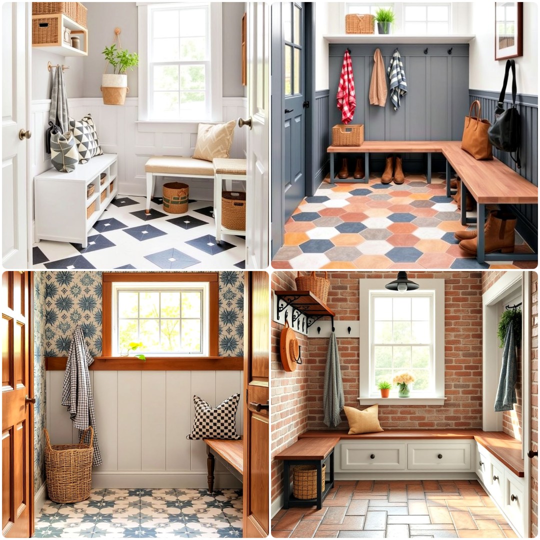 25 Mudroom Tile Floor Ideas To Add Character