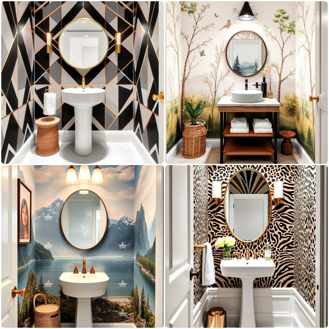 30 Powder Room Wallpaper Ideas To Elevate Your Bathroom