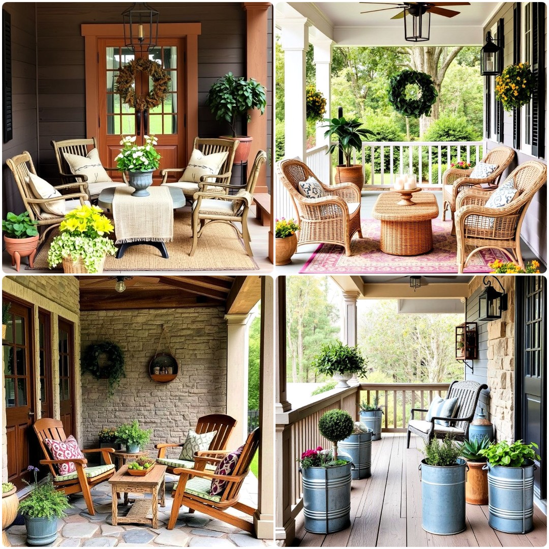 20 Rustic Porch Ideas To Add Cozy Charm to Your Home