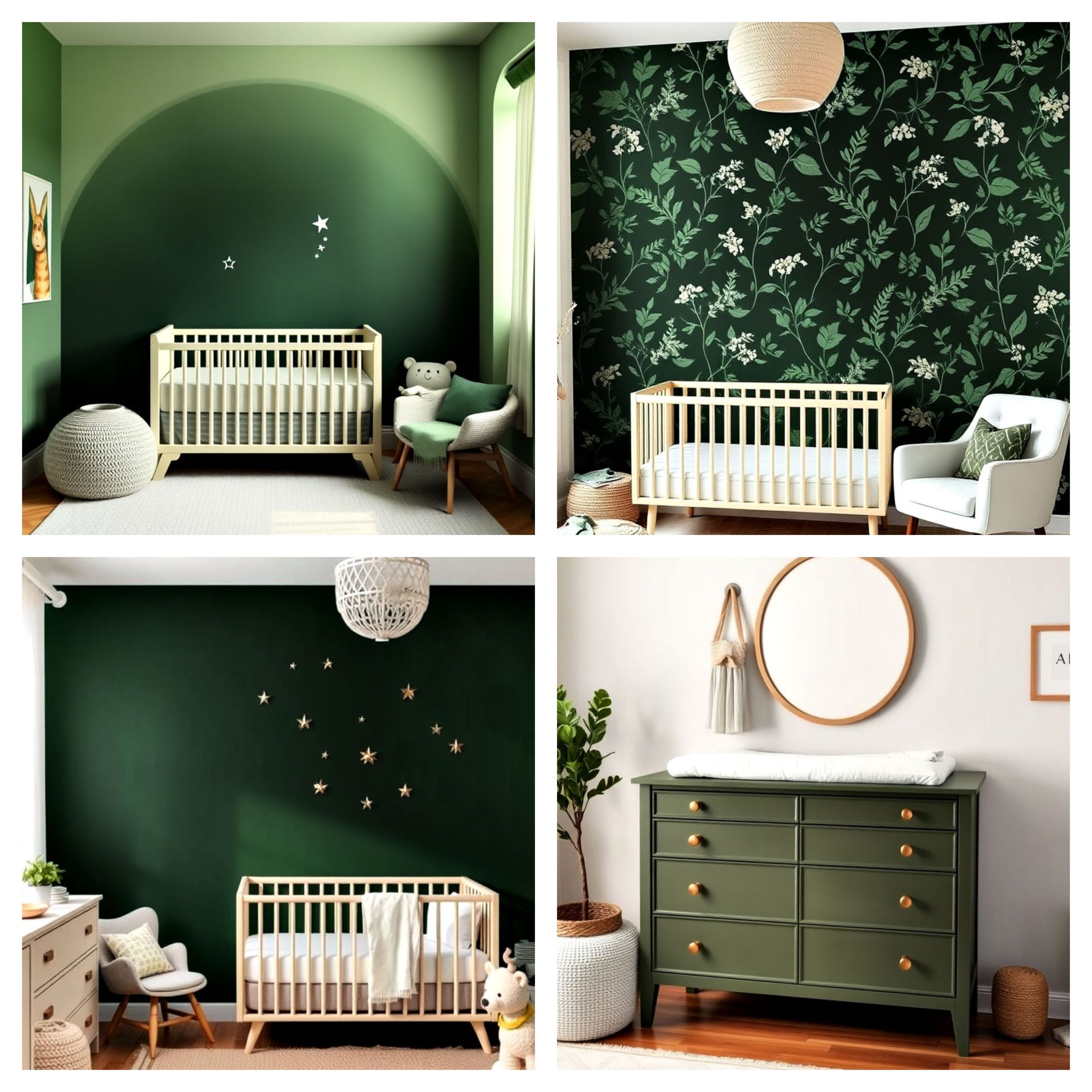 15 Dark Green Nursery Ideas for A Cozy Atmosphere