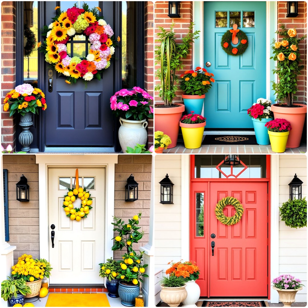 20 Summer Front Door Decor Ideas for A Fresh Look