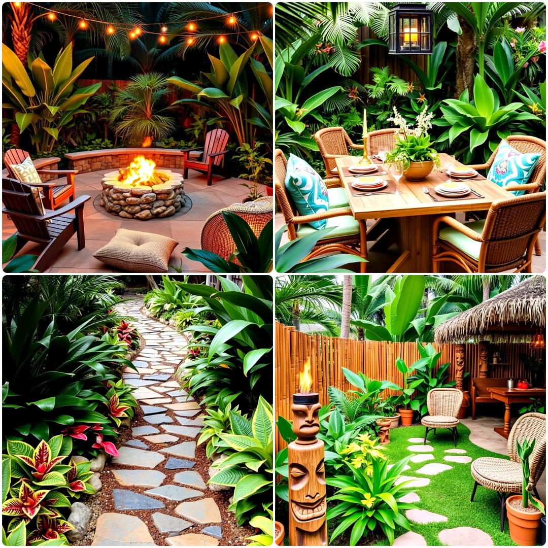 Image showcasing 40 Tropical Garden Ideas for Lush Outdoor Spaces