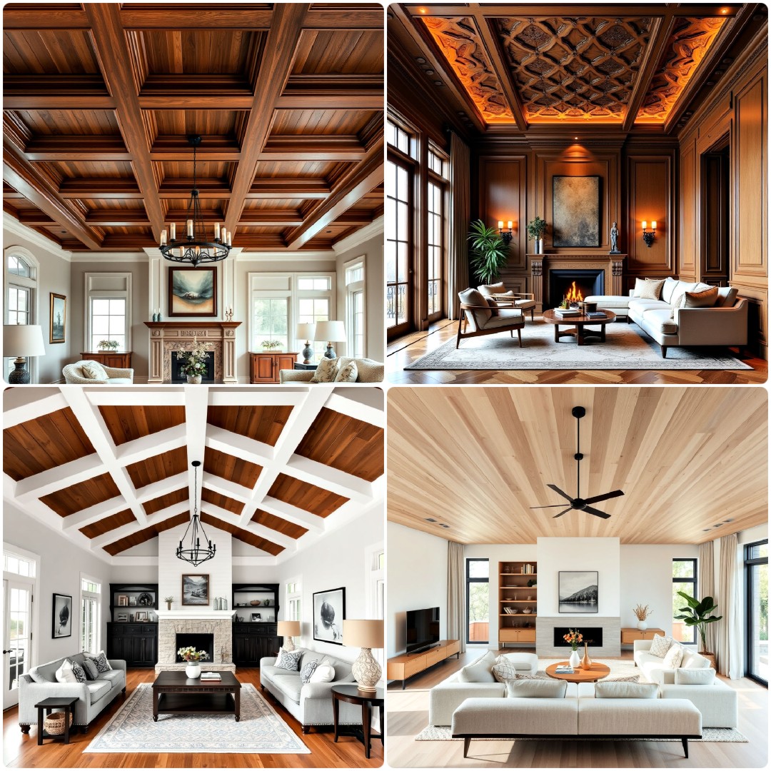 Elegant Wooden Ceiling Designs For Timeless Home Aesthetics