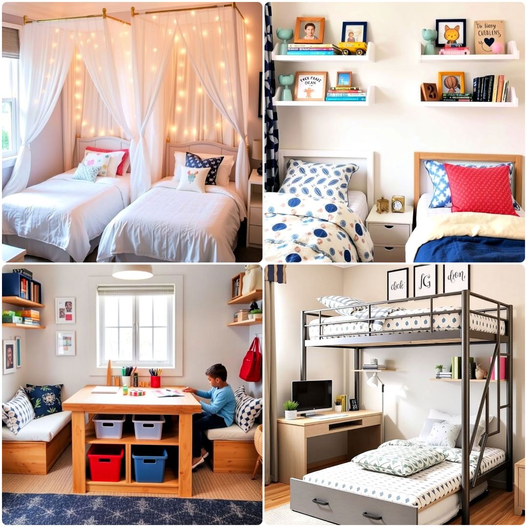 40 Boy and Girl Shared Small Room Ideas for Harmony