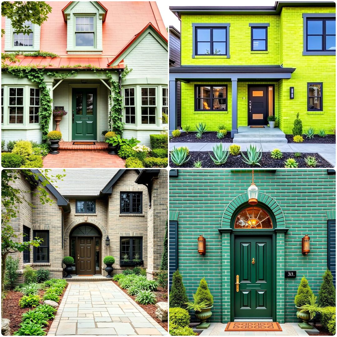 25 Green Brick Exterior Home Ideas You Must See
