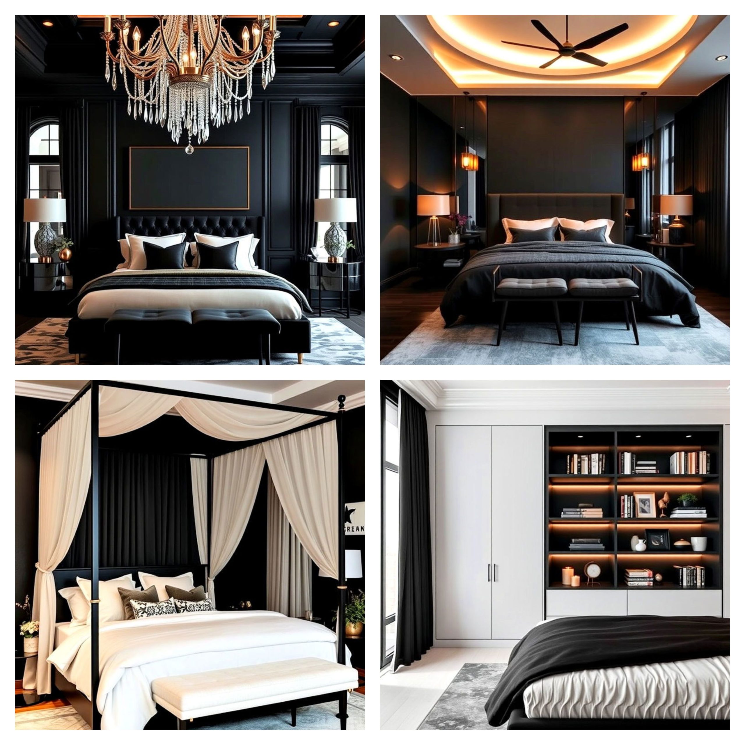 25 Luxury Black Bedroom Ideas for Elegance and Style