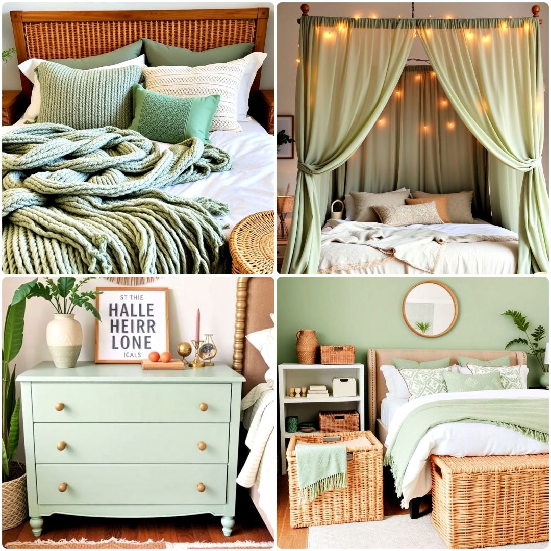 25 Boho Sage Green Bedroom Ideas for A Relaxing Retreat