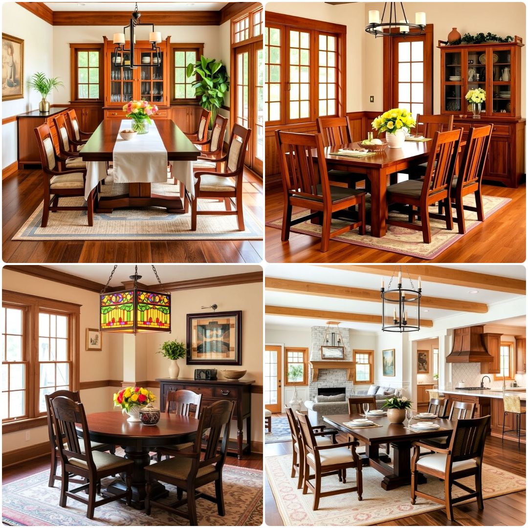 Craftsman Dining Room Furniture Ideas for Timeless Elegance