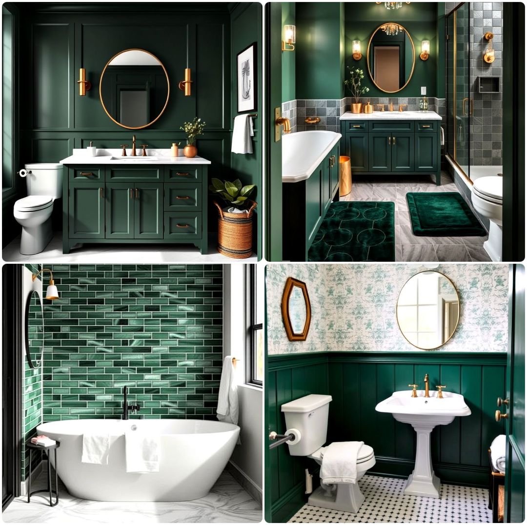 15 Forest Green Bathroom Ideas for A Refreshing Look