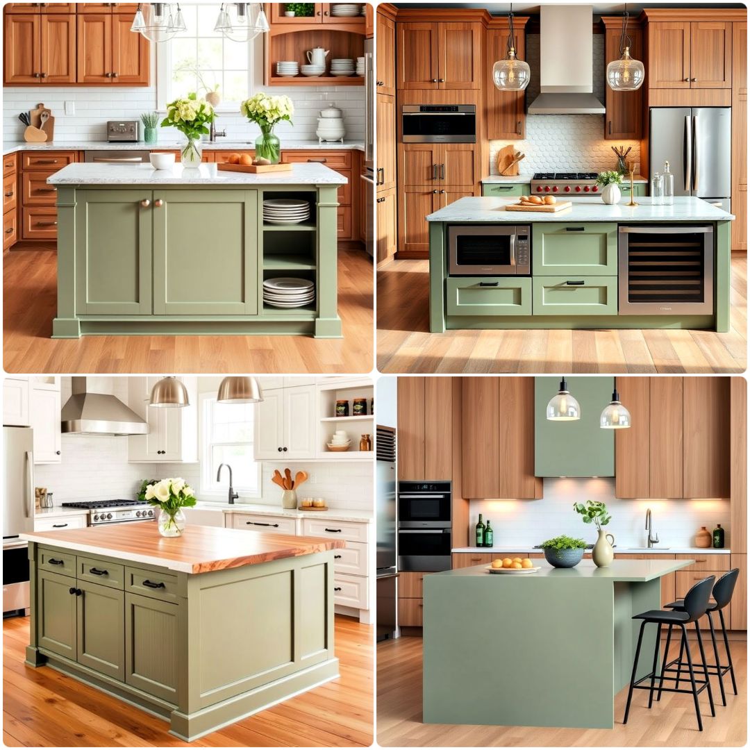 15 Sage Green Kitchen Island Ideas for A Fresh Look