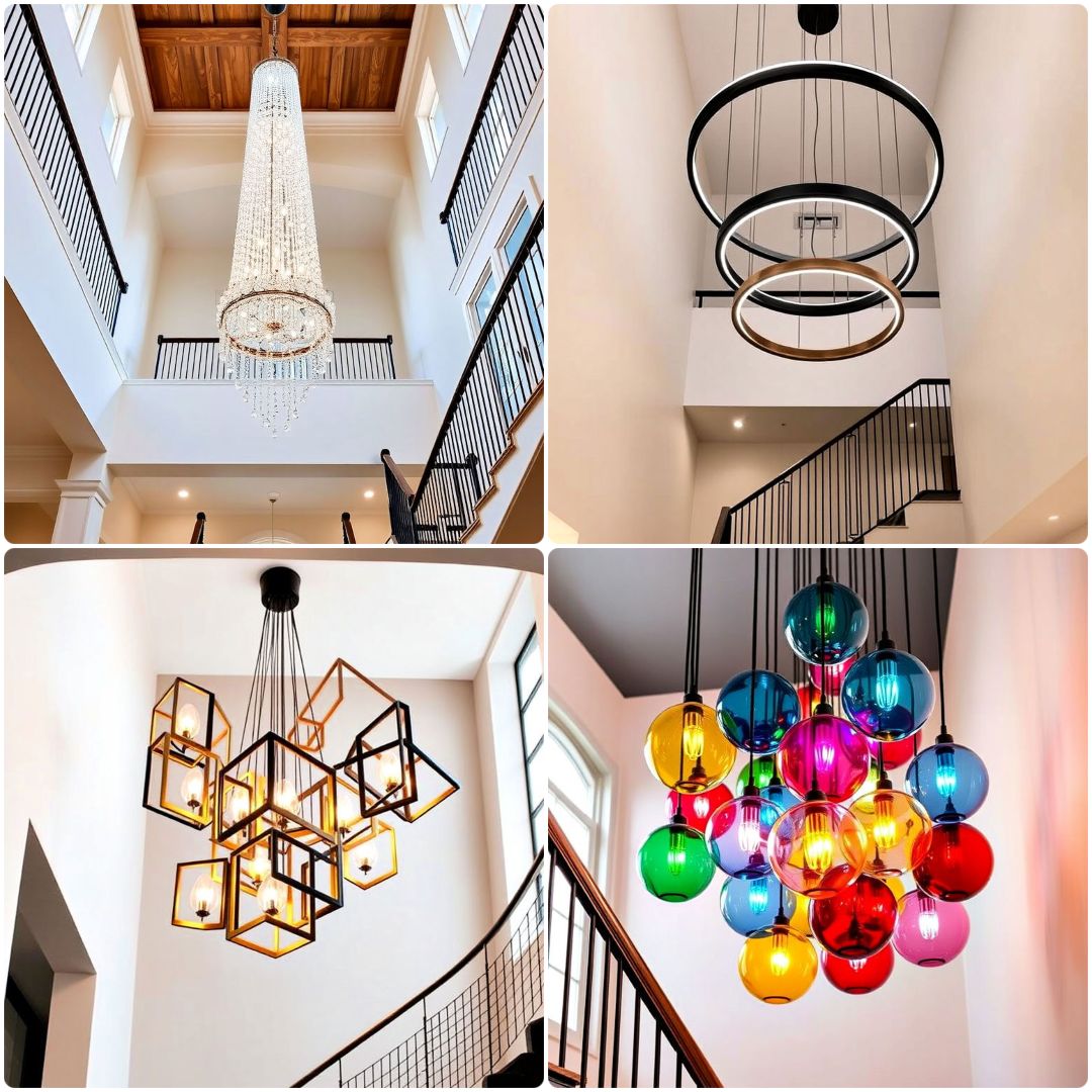 15 Staircase Chandelier Ideas for Modern Homes